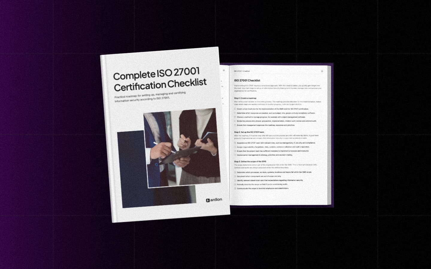 Cover ISO 27001 checklist