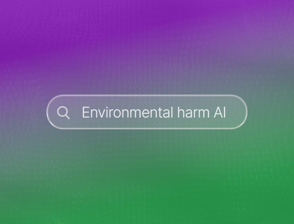 Environmental harm AI