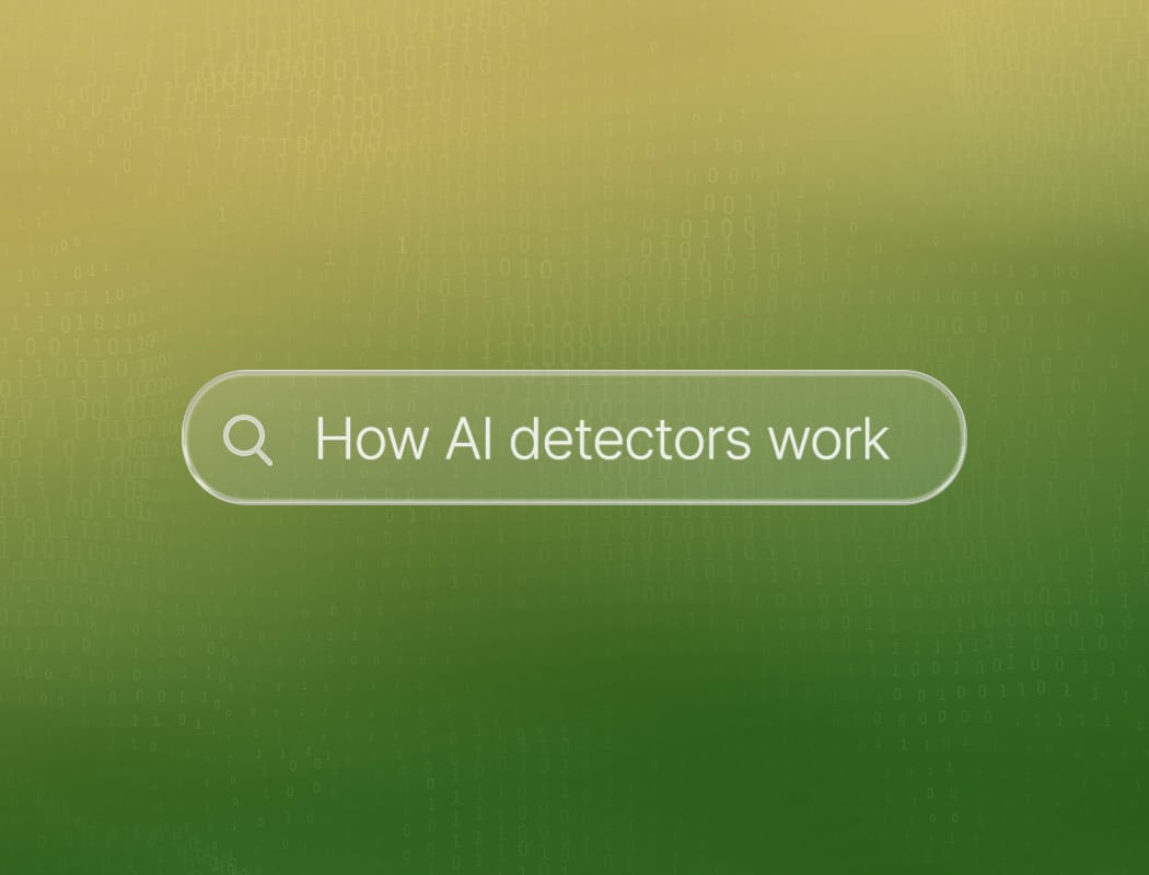How an AI detector works