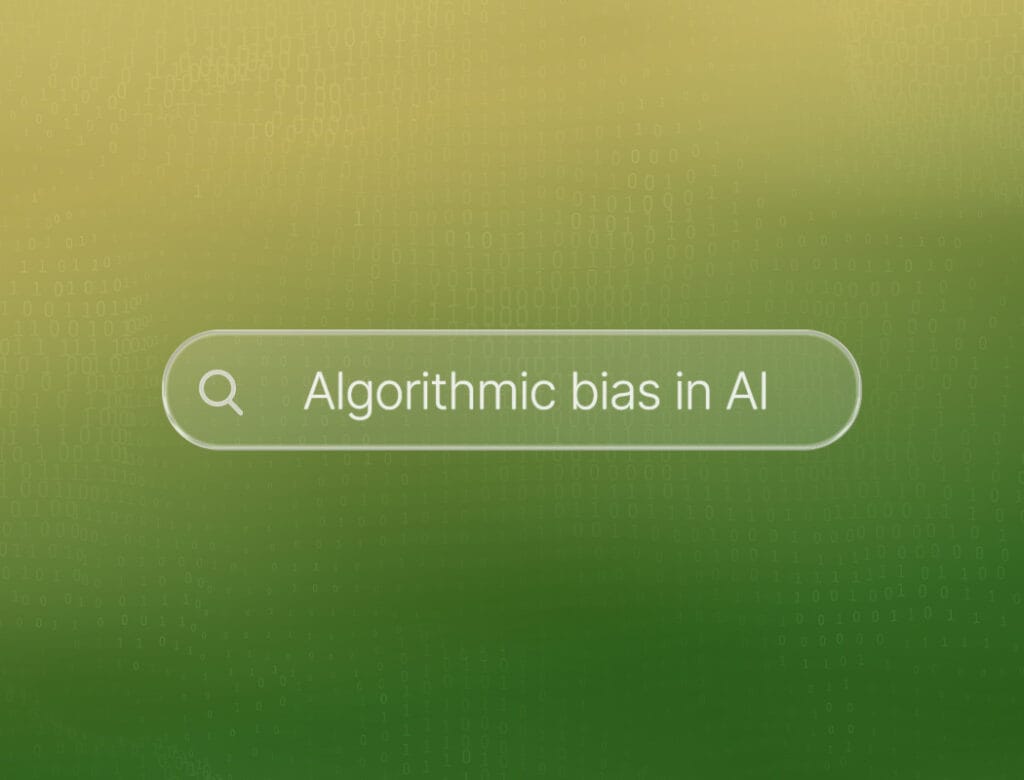 Algorithmic bias in AI