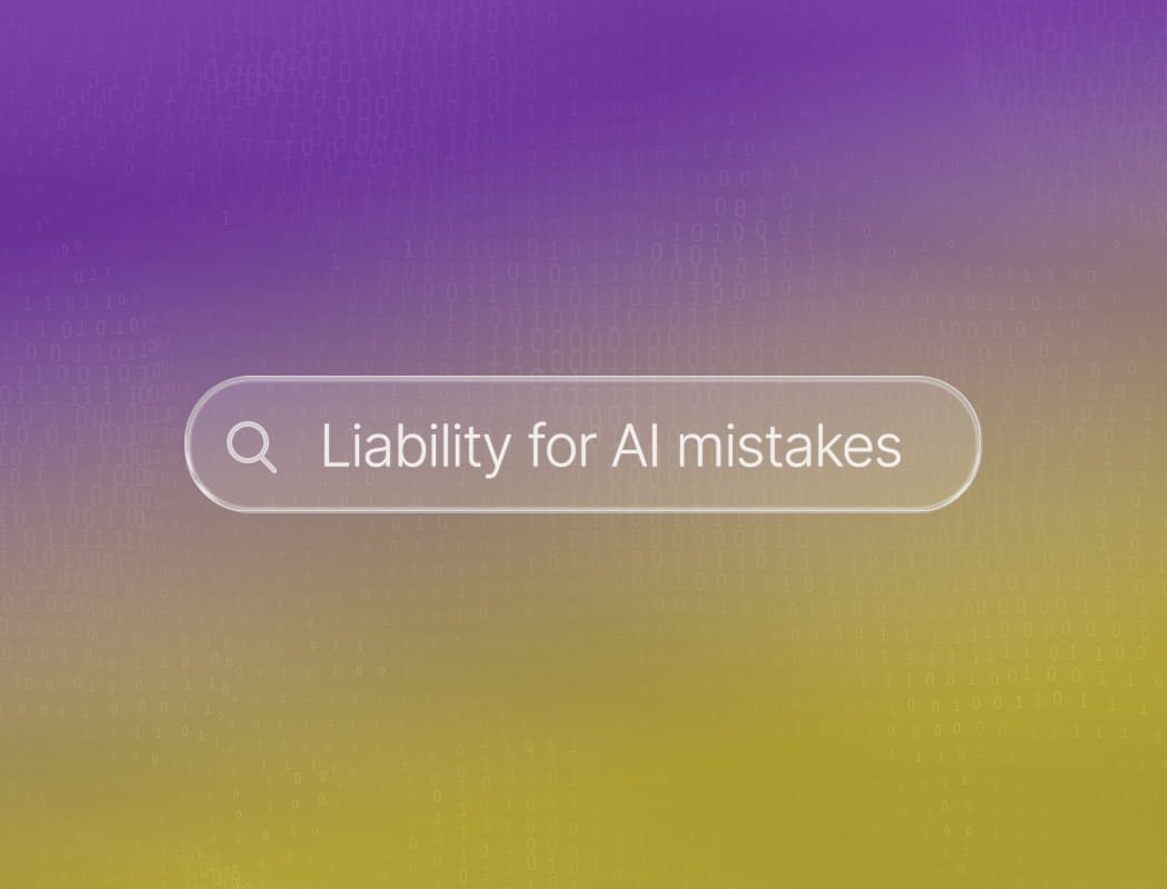 Liability for AI mistakes