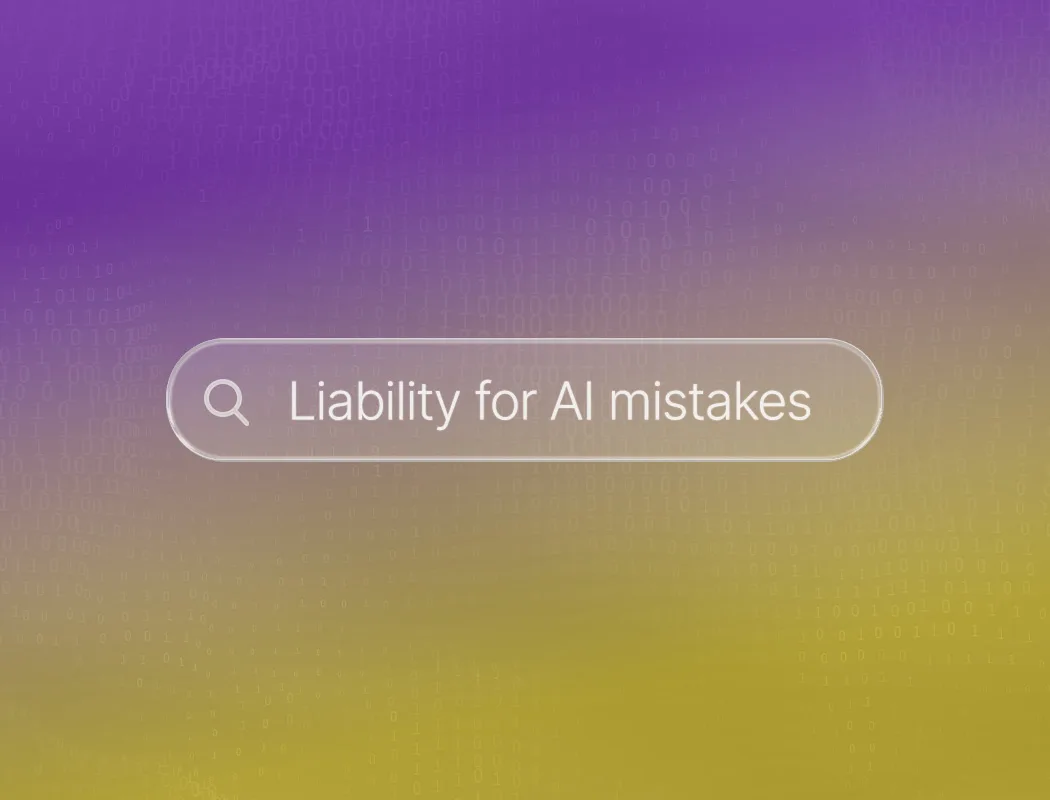 Liability for AI mistakes